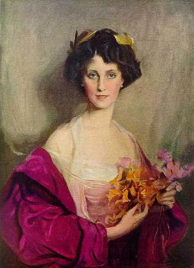 Philip Alexius de Laszlo Portrait of Winifred Anna Cavendish-Bentinck oil painting image